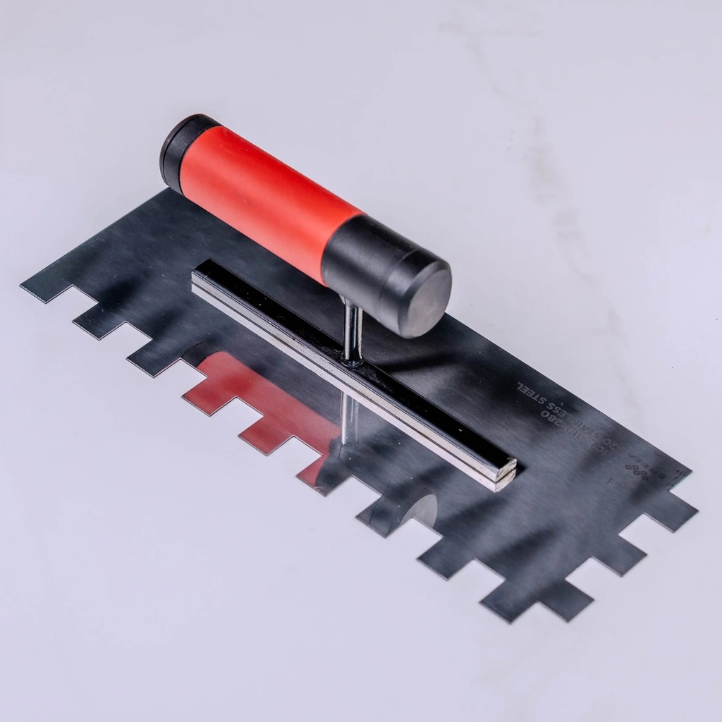 15mm Stainless Steel Notched Trowel