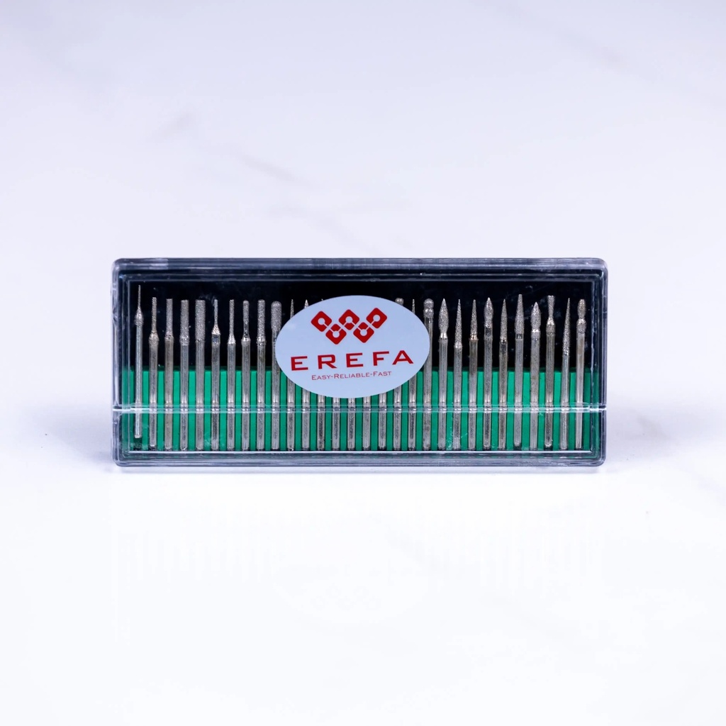 30pc Precision Diamond Drill Bit Set (3mm)