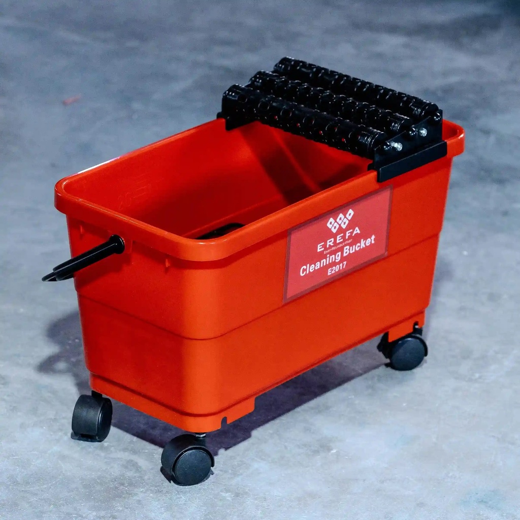 20L HDPE Cleaning Bucket with Rollers
